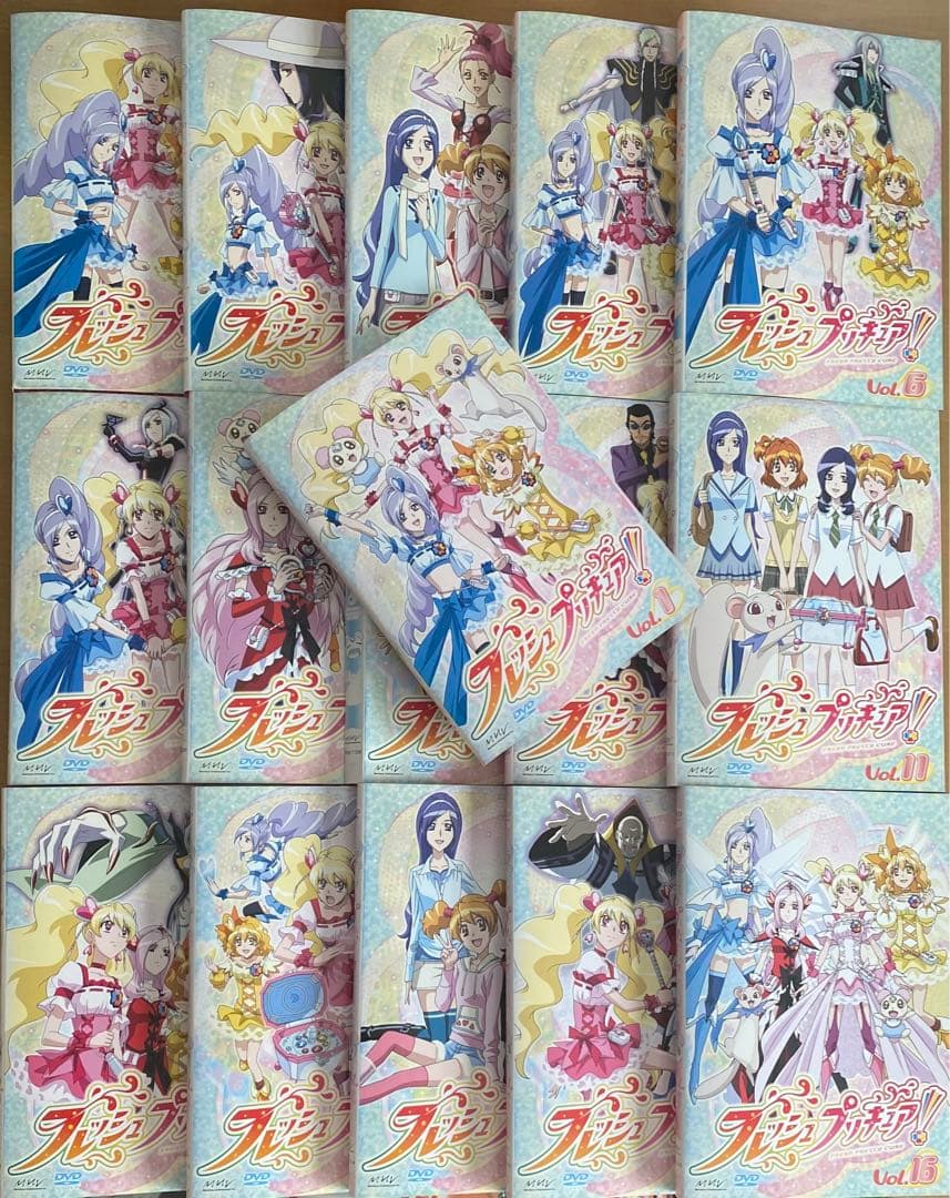 ♦︎フレッシュプリキュア DVD全巻セット(1〜16巻) - メルカリ