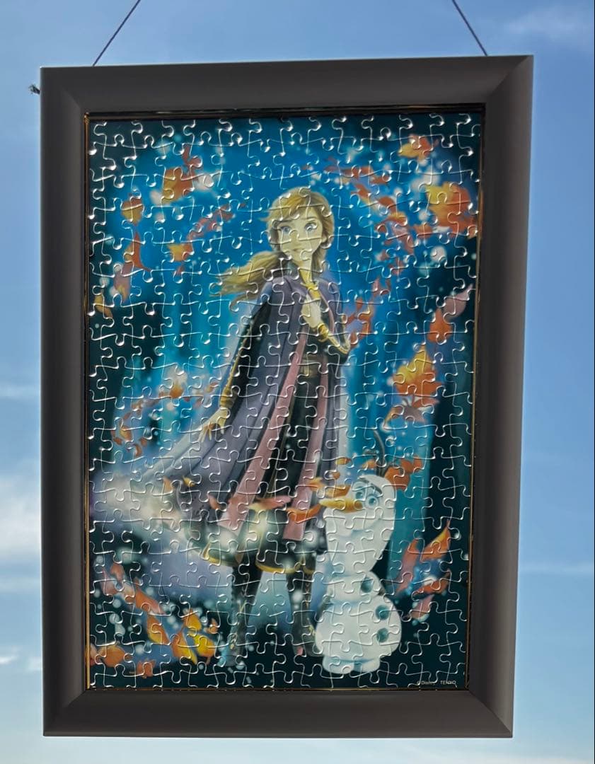 ディズニー　プリンセス　アナ雪　ティンカーベル　パズル　完成品　フレーム　セット