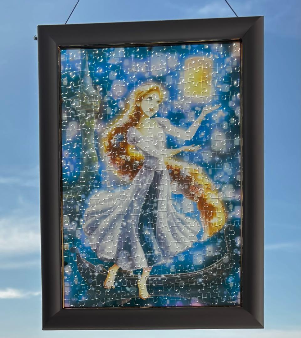 ディズニー　プリンセス　アナ雪　ティンカーベル　パズル　完成品　フレーム　セット