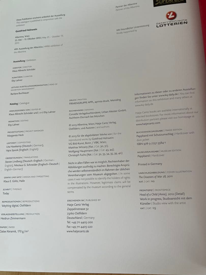 GOTTFRIED HELNWEIN ゴットフリートヘルンヴァイン 図録 作品集 - メルカリ