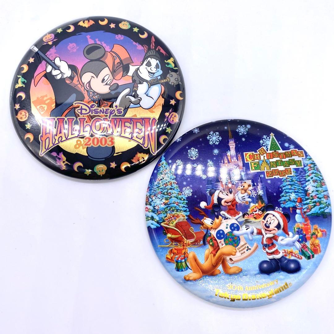 Disney 缶バッジ　ハロウィン　クリスマス　10個