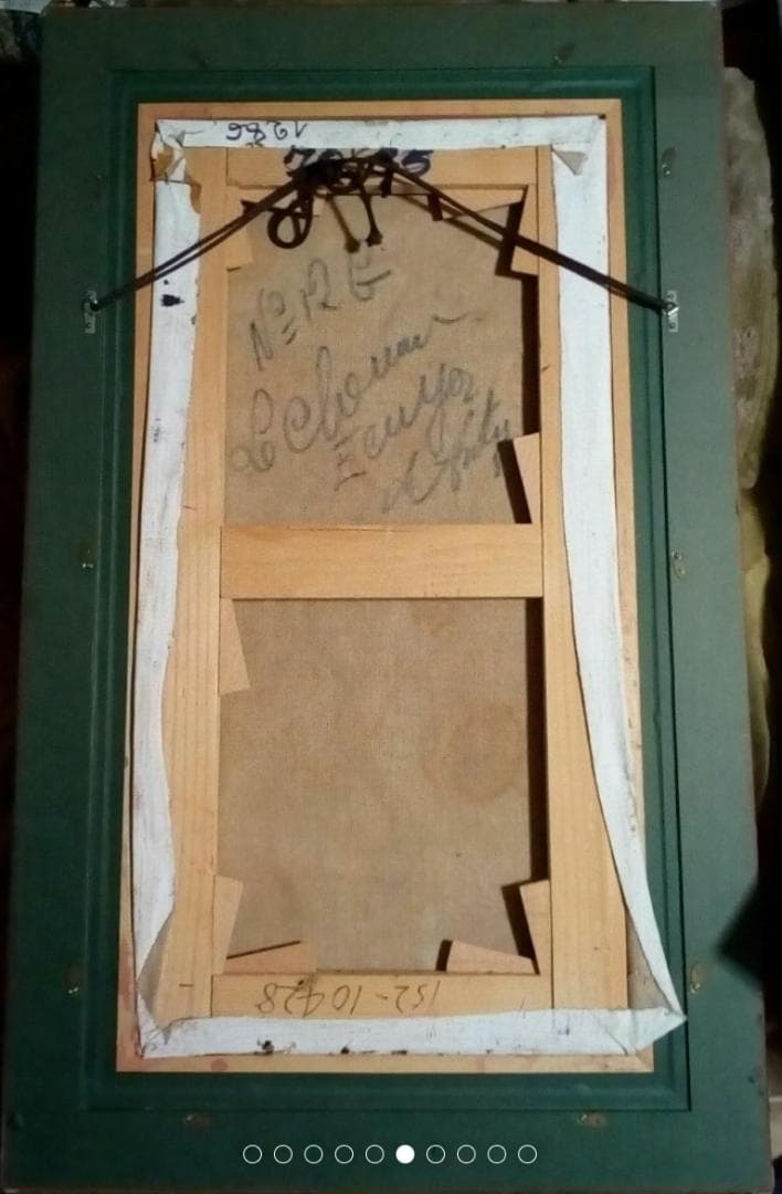 巨匠アンリ·ダンティ真作馬に乗るピエロ油彩変形20号ピカソですアトリエに住んだ