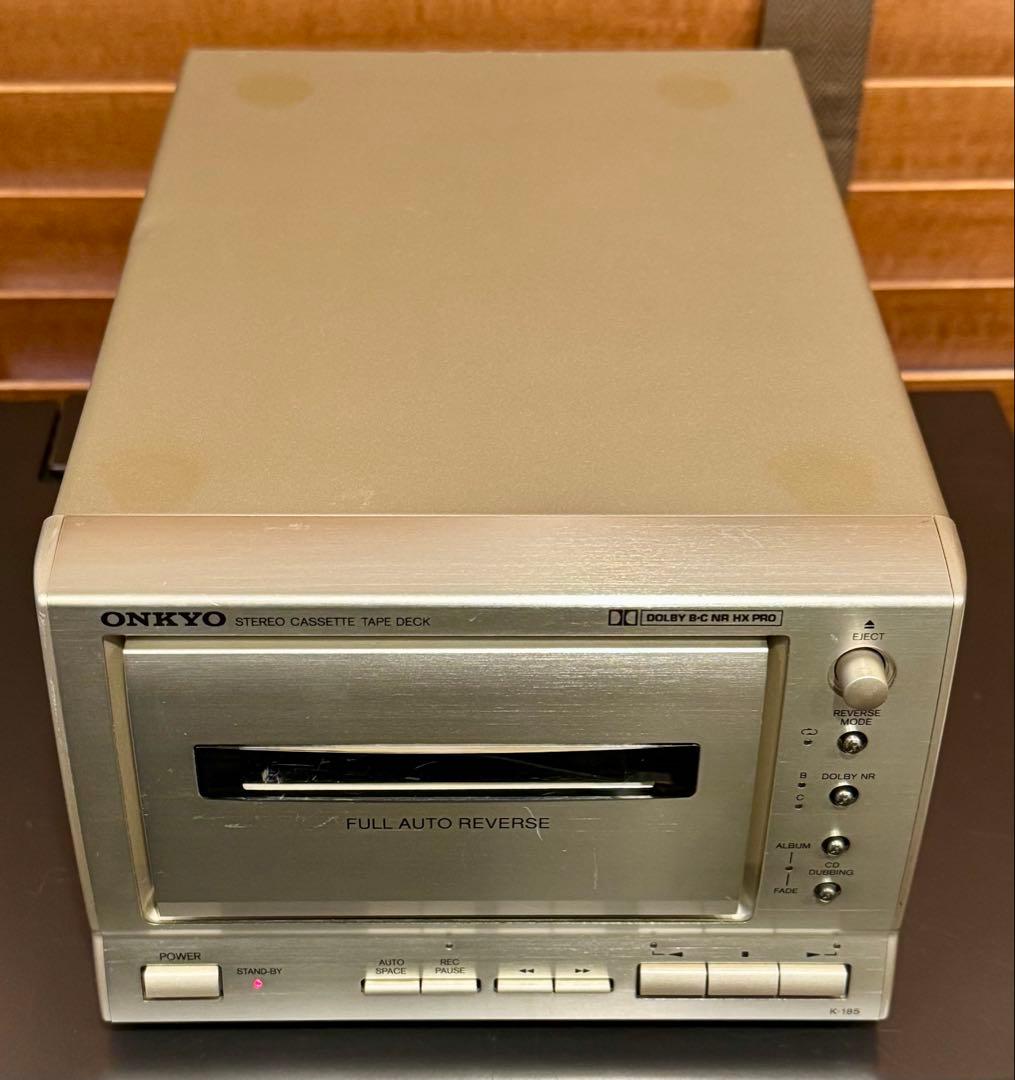 売約済み整備済動作品 オンキョー Onkyo K-185 カセットデッキ送料込み