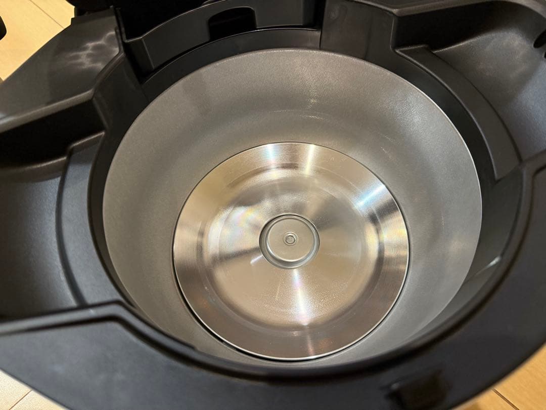 【美品】 HEALSiO 水なし自動調理鍋 KN-HW16G-W 1.6L