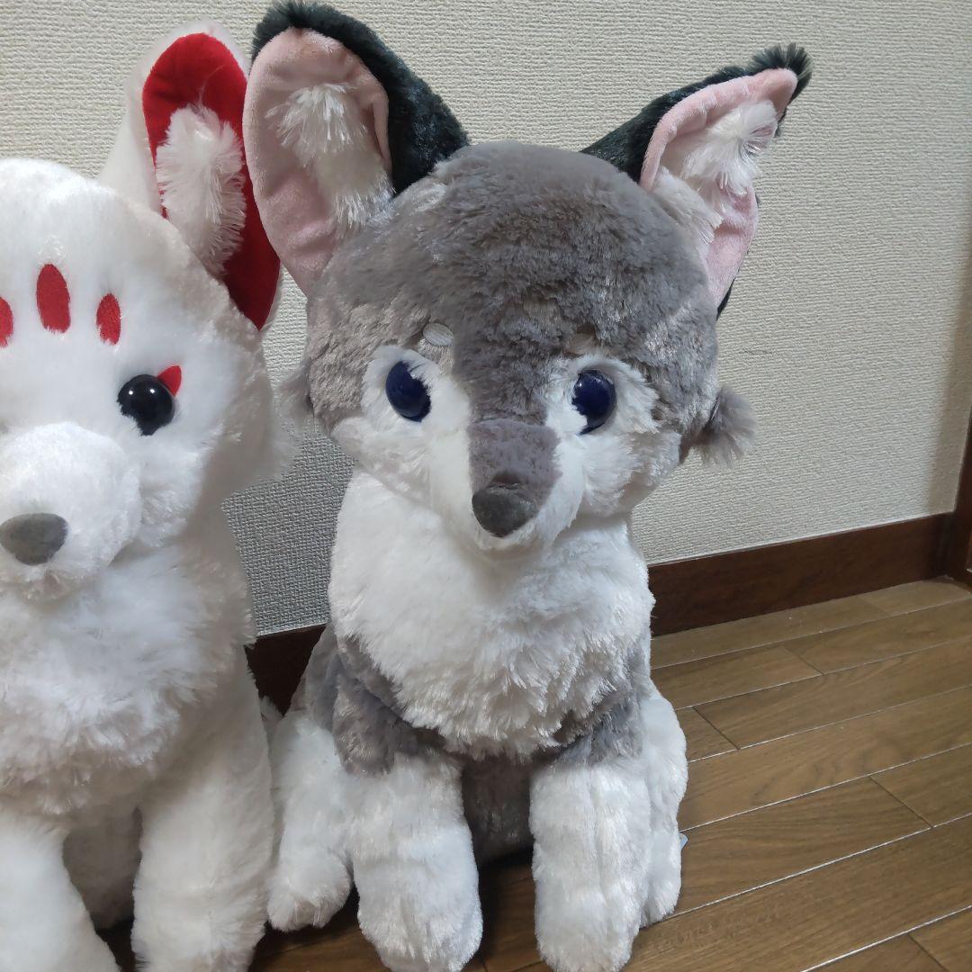 アマテラスのオオカミ ウルトラBIGぬいぐるみ全3種～テル＆ラックル