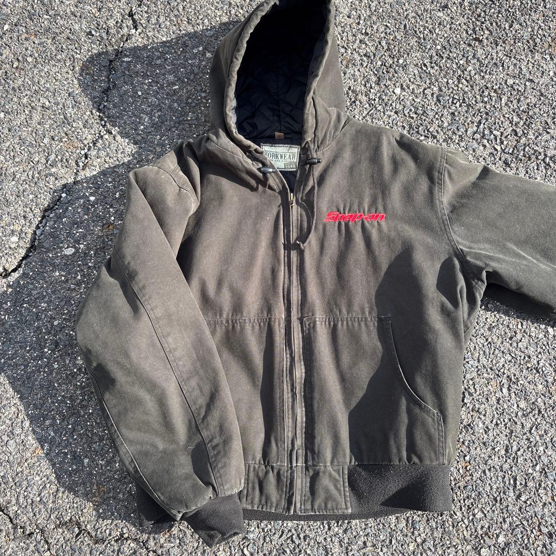 Snap-on ダック地　アクティブジャケット Snap-on スナップオン 企業ロゴ刺繍 ダック地 ワークジャケット
