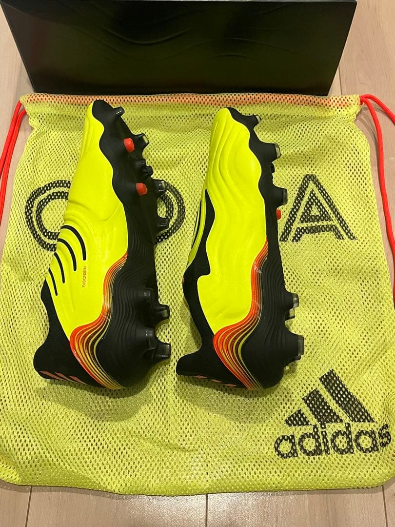 adidas COPA 26.5cm FG イエロー　紐なし最上位モデル