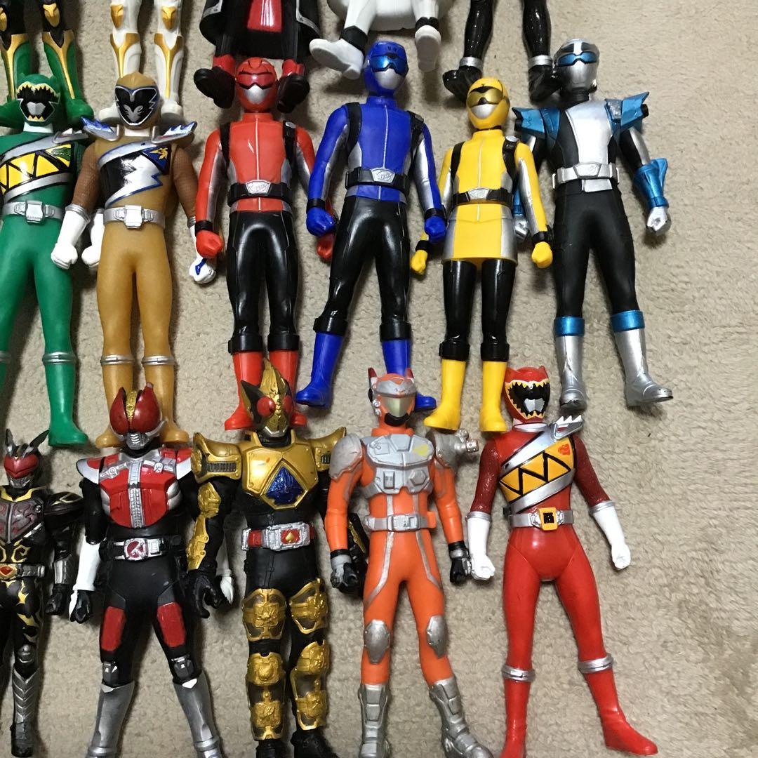 仮面ライダー スーパー戦隊 ソフビ まとめ売り - メルカリ