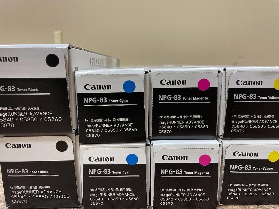 キャノン複合機　純正トナー NPG-83　2セット NPG-83 トナー 4色セット（BK,C,M,Y） 純正品 | トナー買取エコプライス