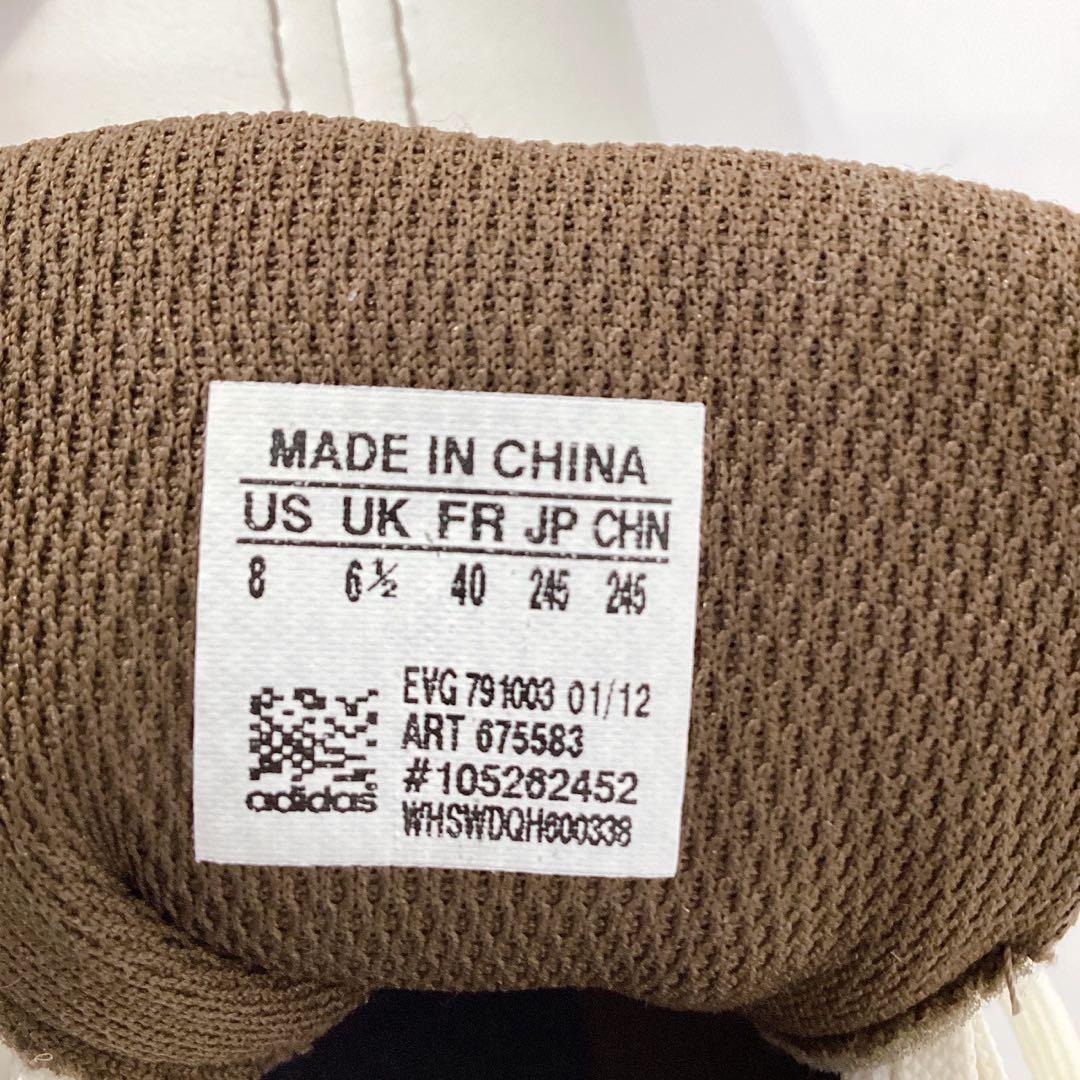 新品未使用✨adidas アディダス ゴルフシューズ 24.5cm 白 ブラウン