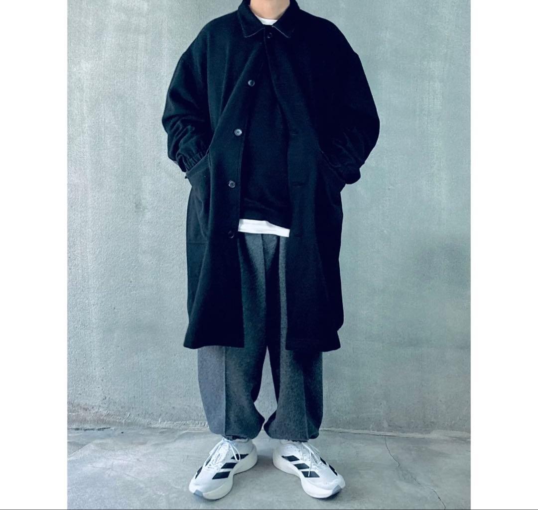 STUMPSTAMP COMFORT COAT \"WOOL\"（BLK×GRY)