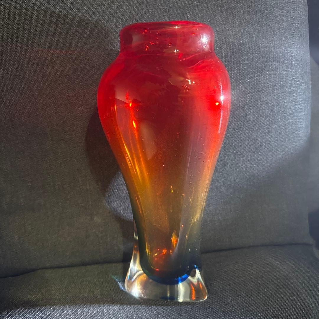 ベネチアングラス ムラーノ 花瓶 ムラーノガラス（ベネチアングラス）花瓶／花器「マジックアワー」 – chisa