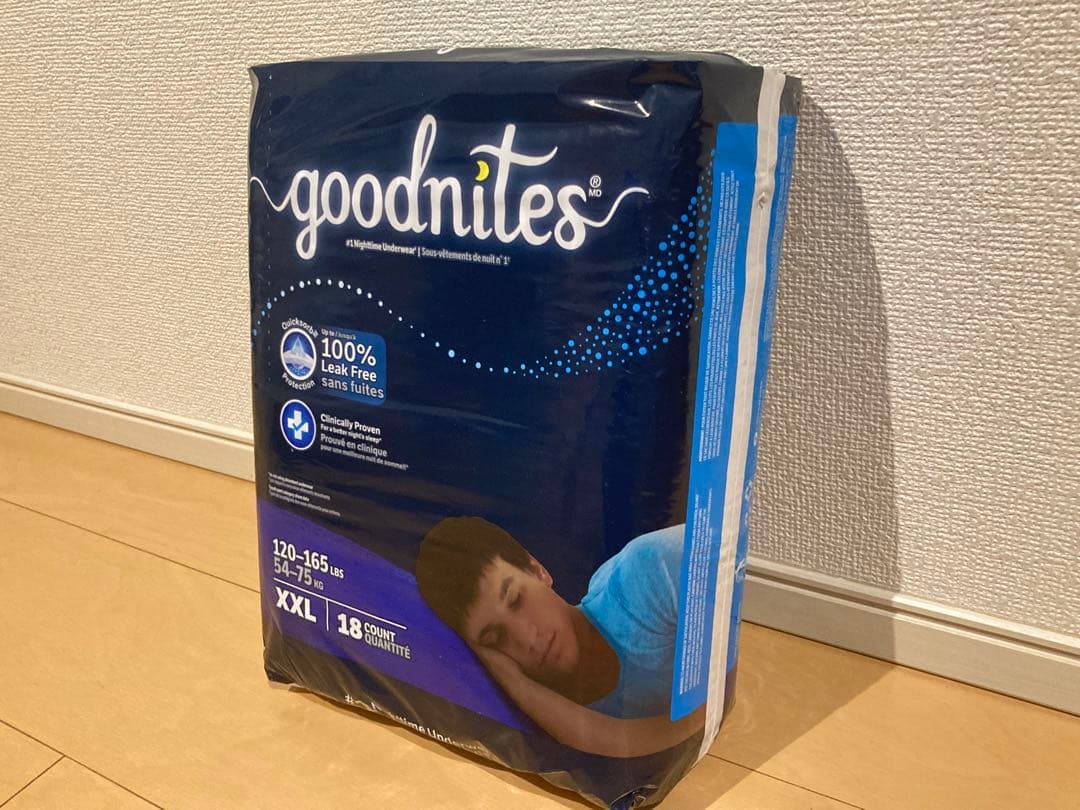 GoodNites 紙おむつ XXL 18枚入 男の子用 - メルカリ