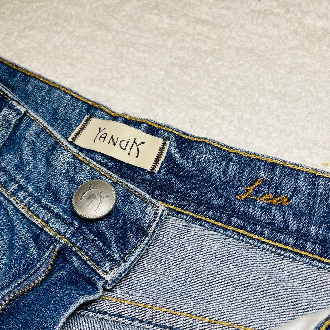 美品 YANUK ヤヌーク ボーイズストレートデニムパンツ レア w25 - メルカリ