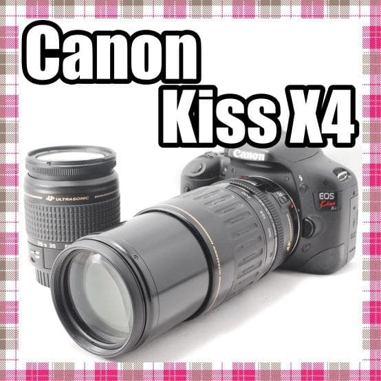 ✨ショット数5836回✨美品✨Canon kiss X4 ダブルレンズセット EOS キヤノン デジタル一眼 CANON Kiss X4 ダブルズームキット 中古