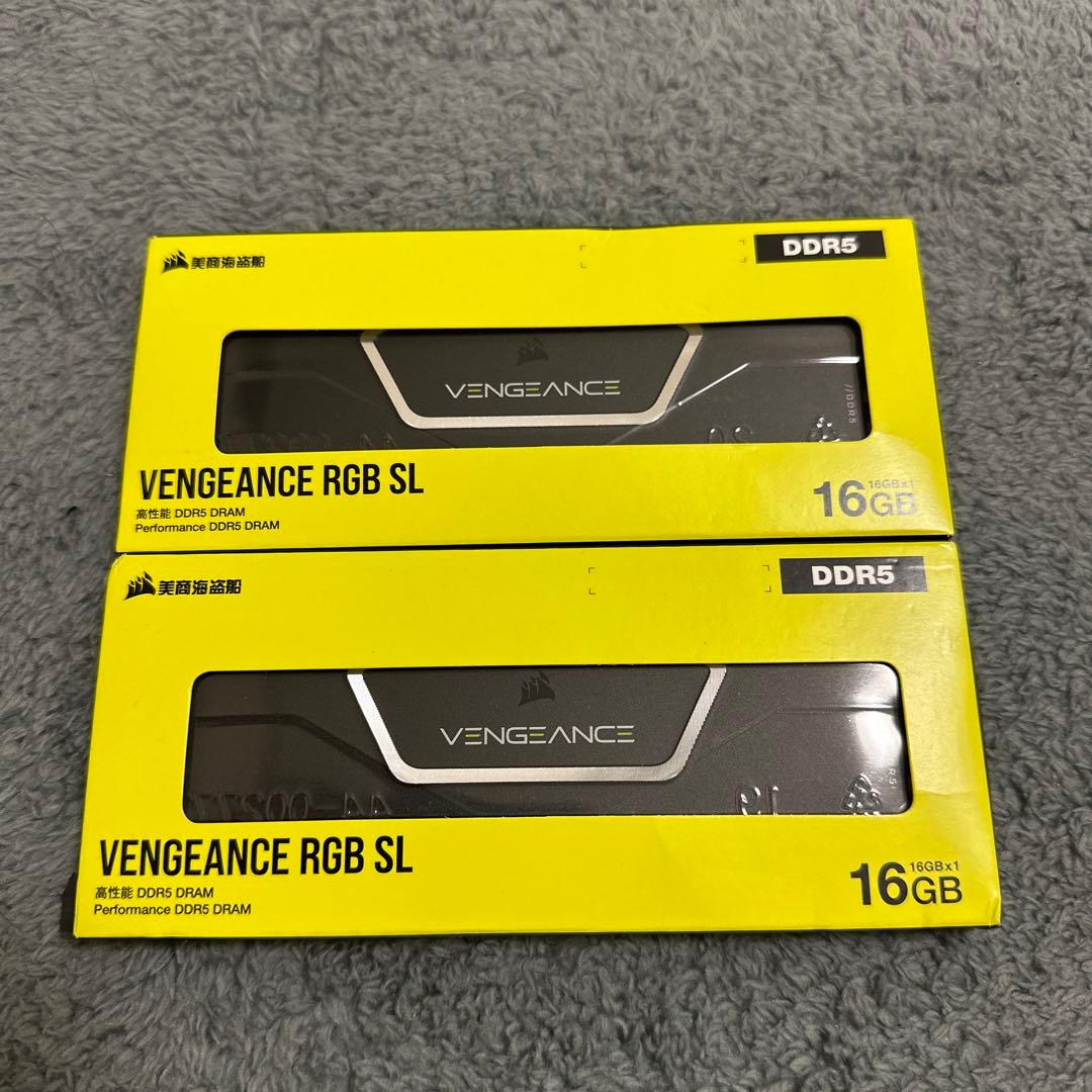 CORSAIR VENGEANCE RGB SL DDR5 16GB 2枚セット