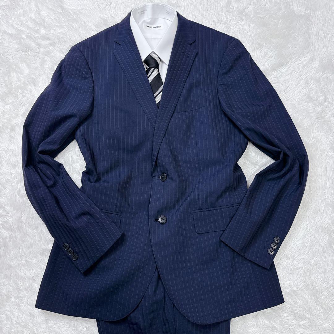 グリーンレーベルリラクシング ストライプ スーツ セットアップ