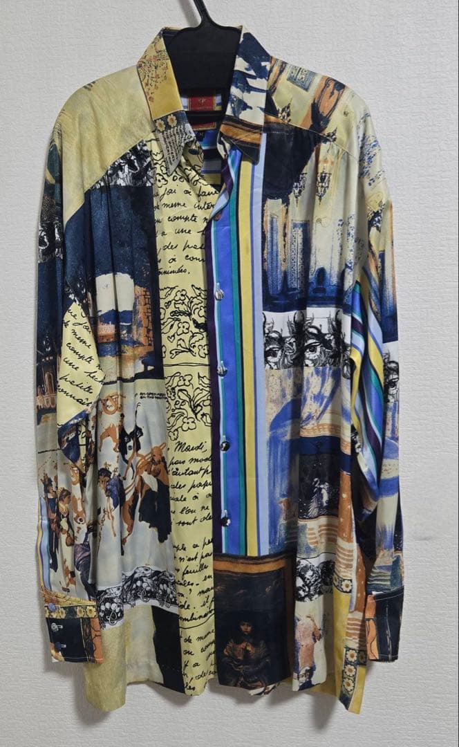 LUNA MATTINO】アート総柄 シルクタッチ シャツ ​ - メルカリ