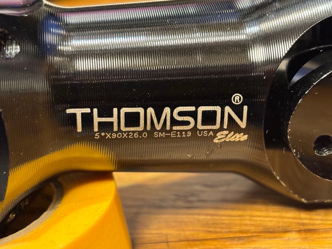 THOMSON 26.0mm 90mm 5度 ブラック ステム