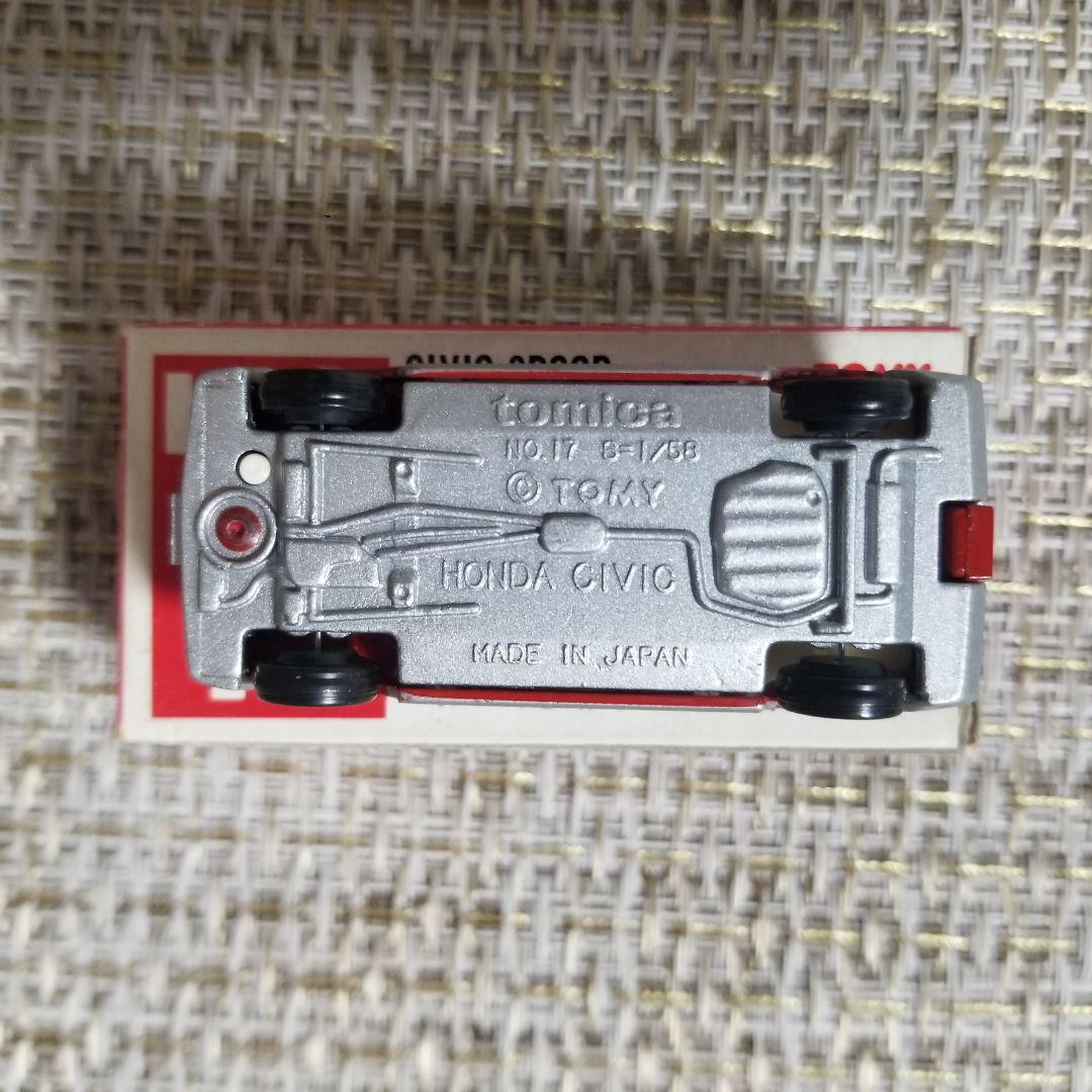 トミカ 赤箱 No.17 ホンダ シビック 3ドア レッド 日本製 - メルカリ