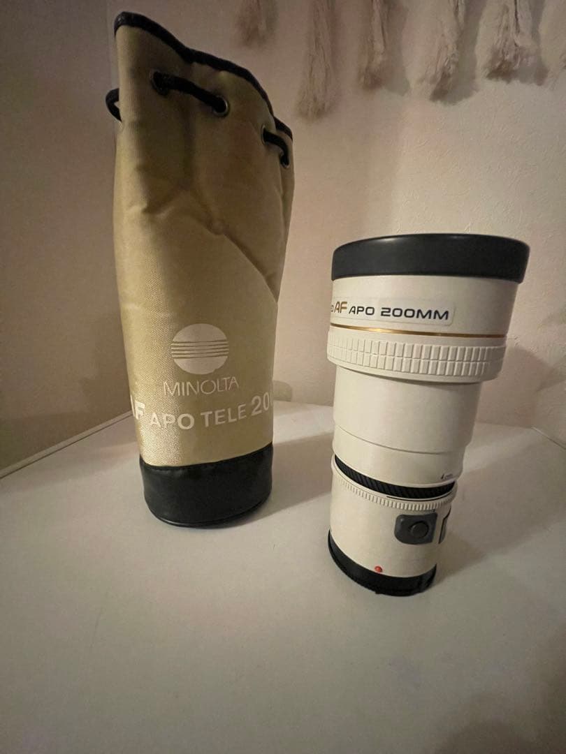 MINOLTA ハイスピード AF APO 200mm レンズ - メルカリ