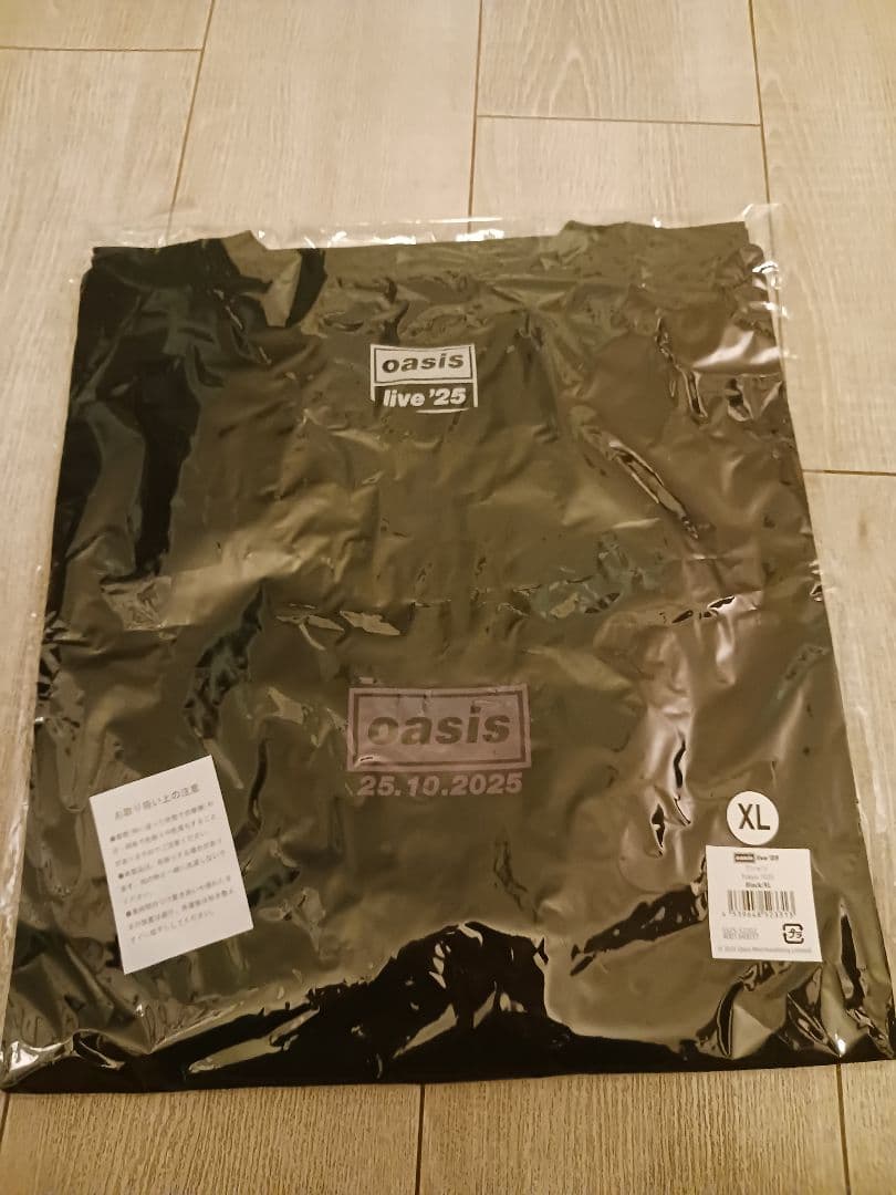 oasis live '25 Tシャツ TOKYO 1025 XLサイズ