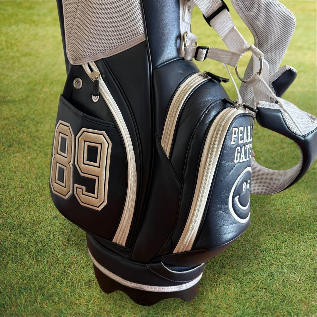 パーリーゲイツ キャディバッグ ショルダー式 スタンド式 軽量 紺