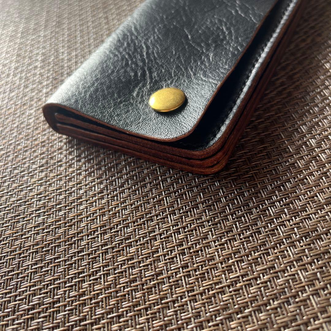 週末限定価格】MARYAM ホースフロント ロングトラッカーウォレット茶芯