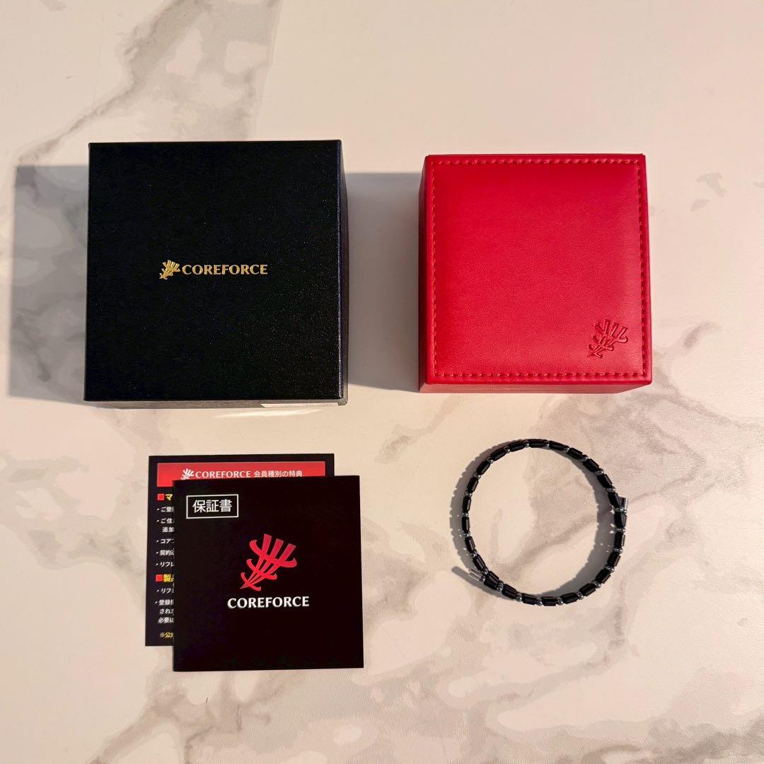 COREFORCE ブラックブレスレット　CFL50 コアフォース ループ ブラックスピネル CFL50 50cm : 磁気ネックレス