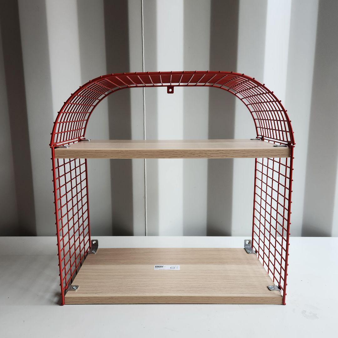廃盤 IKEA ウォールシェルフ SVENSHULT スヴェンスフルト 赤 - メルカリ