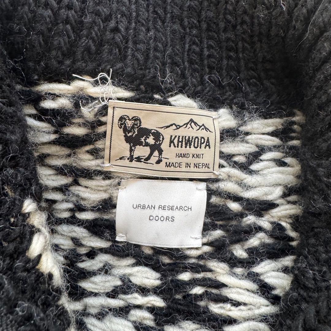 別注』KHWOPA×DOORS ノルディック柄ジップカーディガン - メルカリ