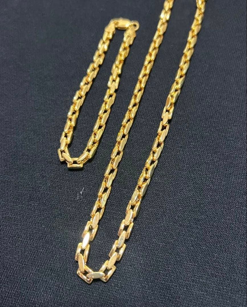 遺品整理イタリア製750刻印ネックレス、ブレスレット - メルカリ