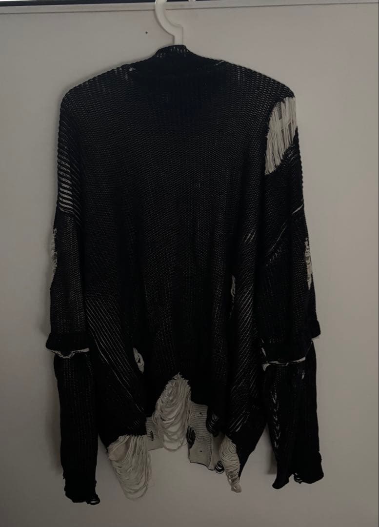 GRANCY/ディストラクションデザインビッグカーディガン/ダメージ