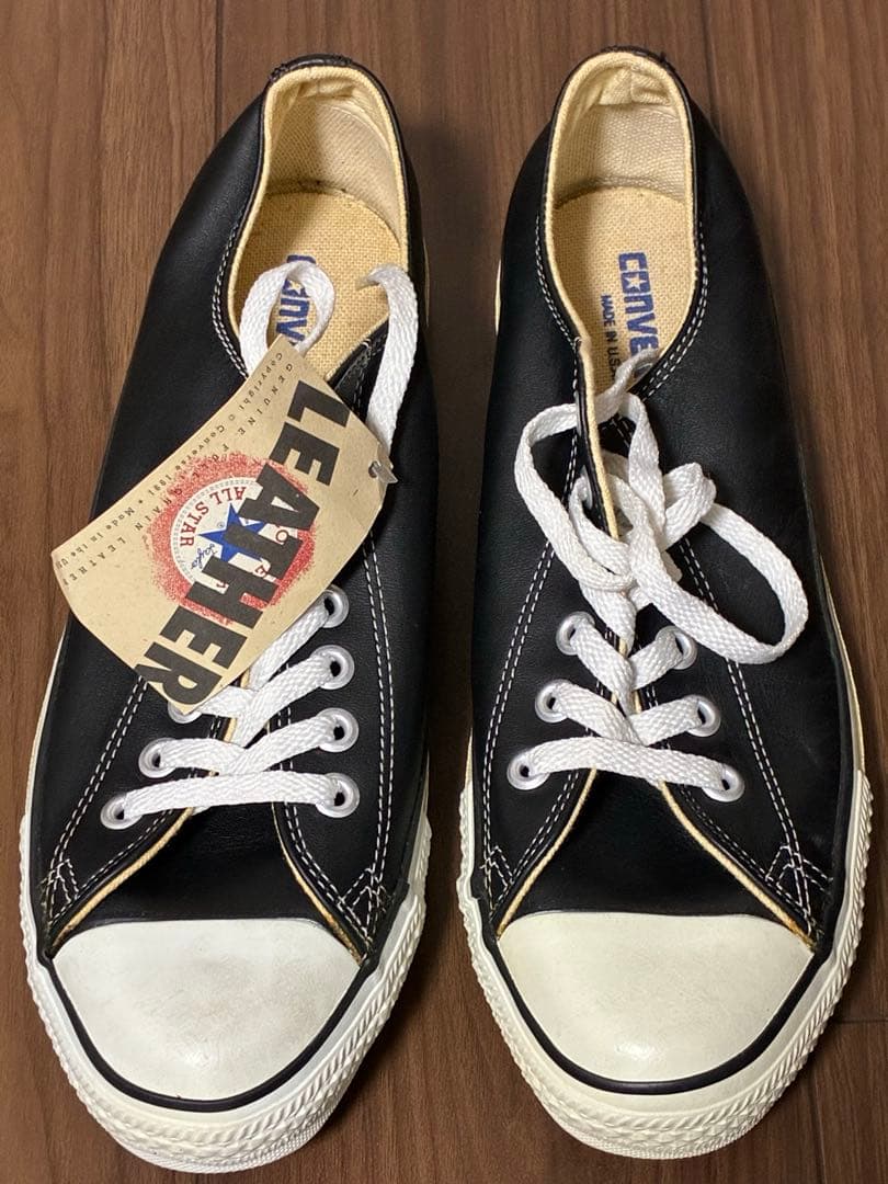 デッドストック ヴィンテージ コンバースオールスター レザー　8.5 27.0 デッドストック ヴィンテージ コンバースオールスター レザー 8.5 27.0