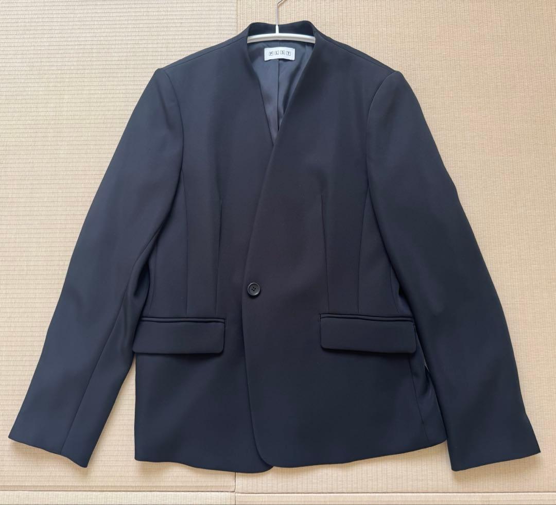 プラステ ブラック プレミアムオックス カラーレス ジャケット L ノー