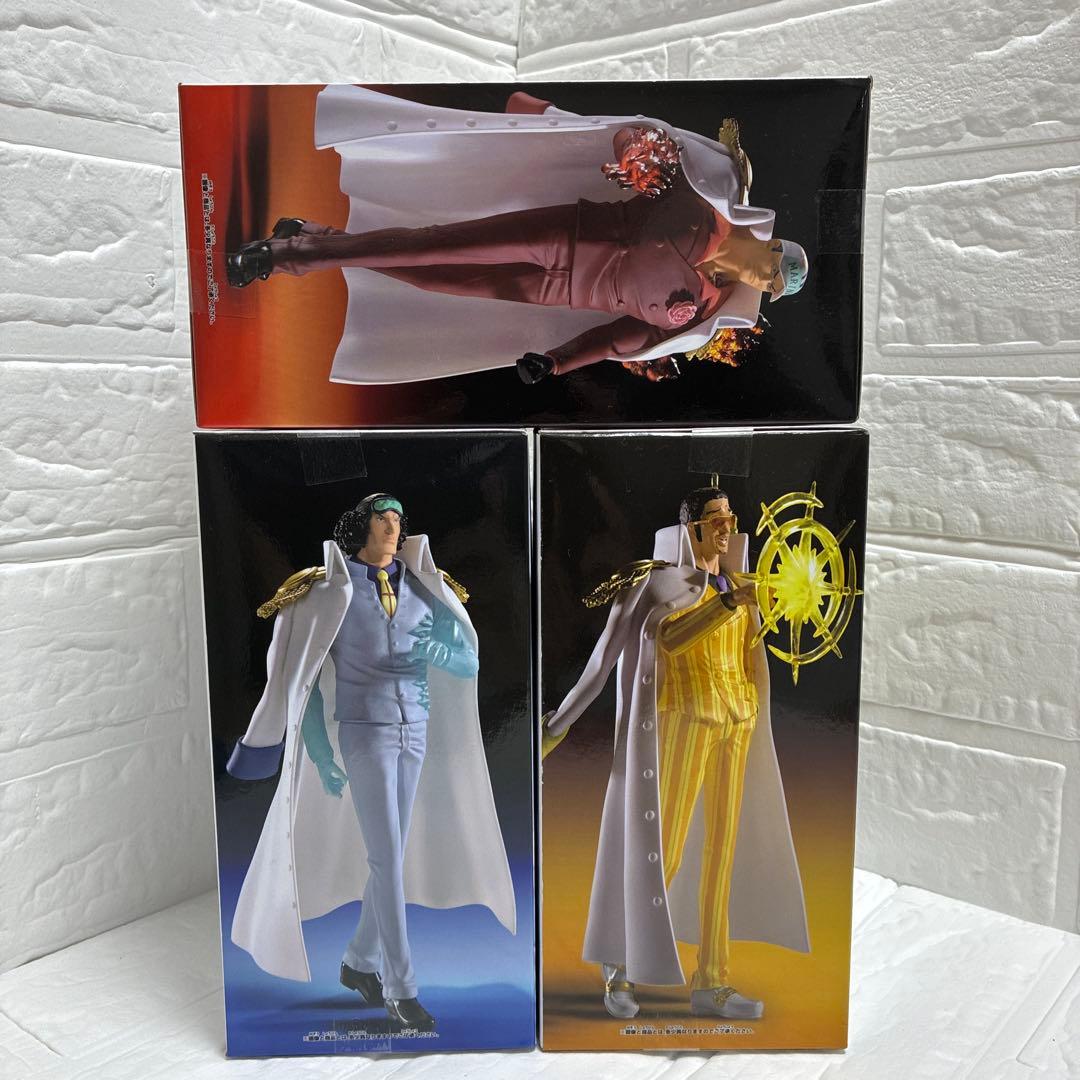 3個セット】ONE PIECE THE出航 海軍三大将 フィギュアセット - メルカリ