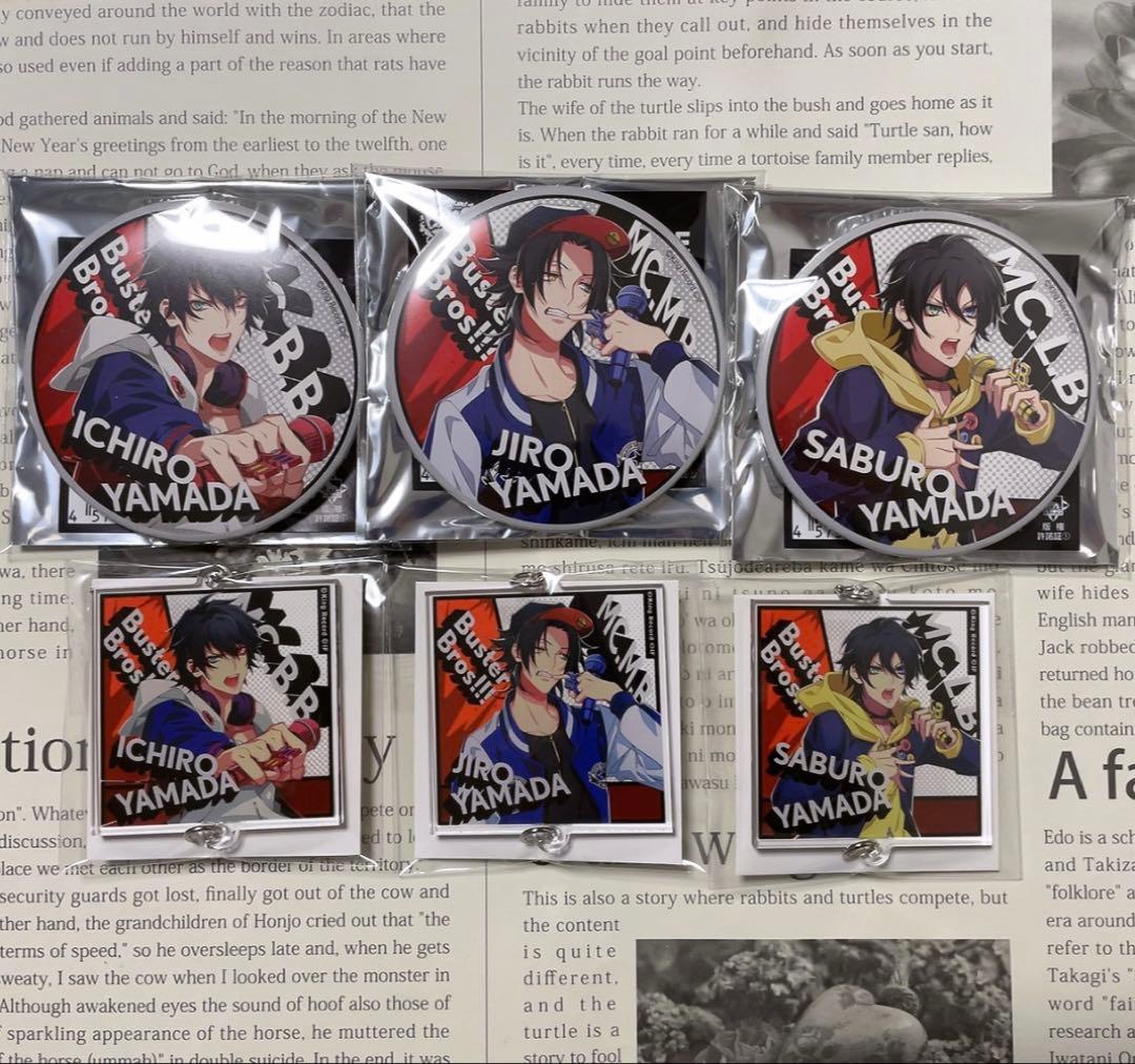 ヒプノシスマイク 一郎 二郎 三郎 缶バッジ アクキー Flava base