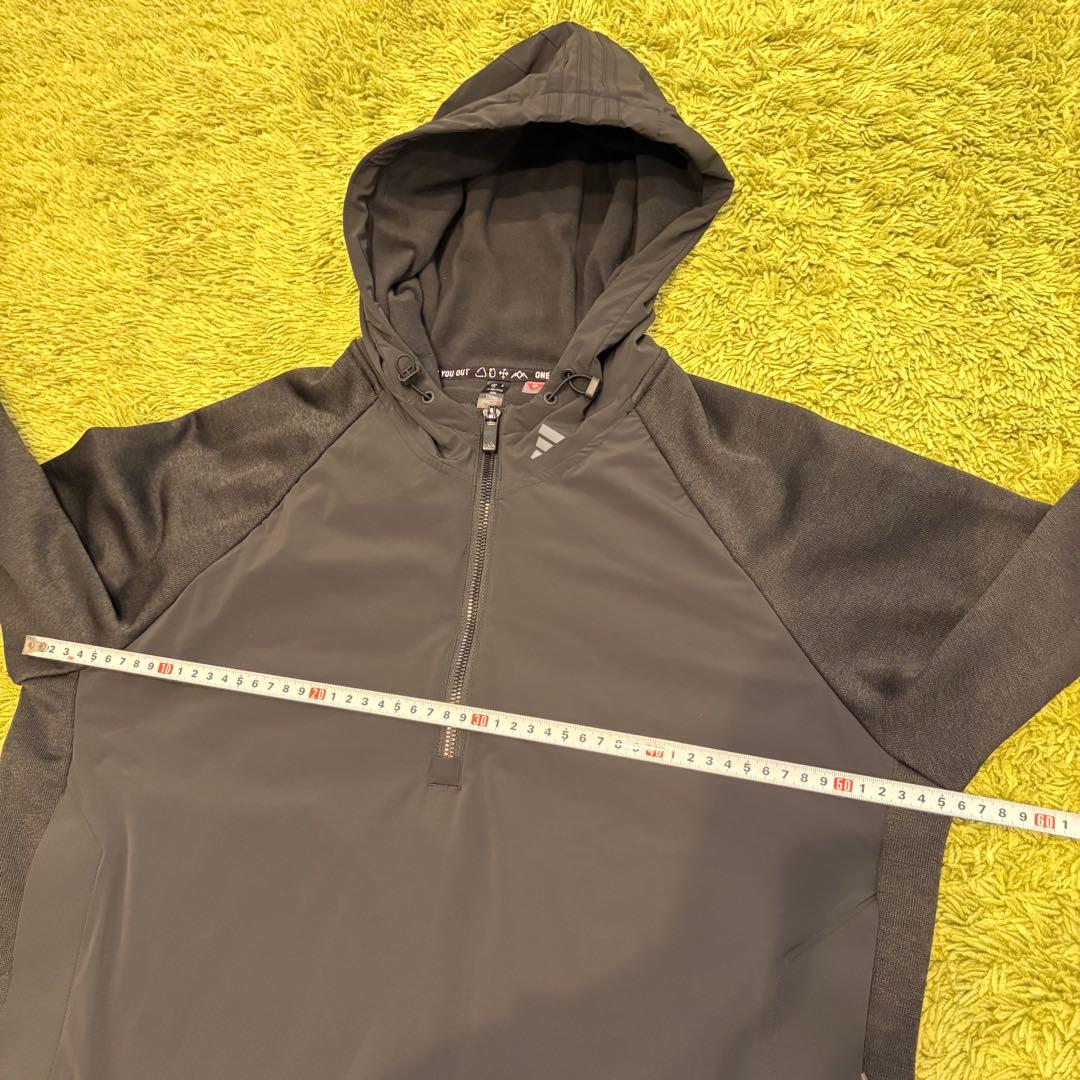 アディダス ゴルフ パデッドコンビネーション ハーフジップ長袖