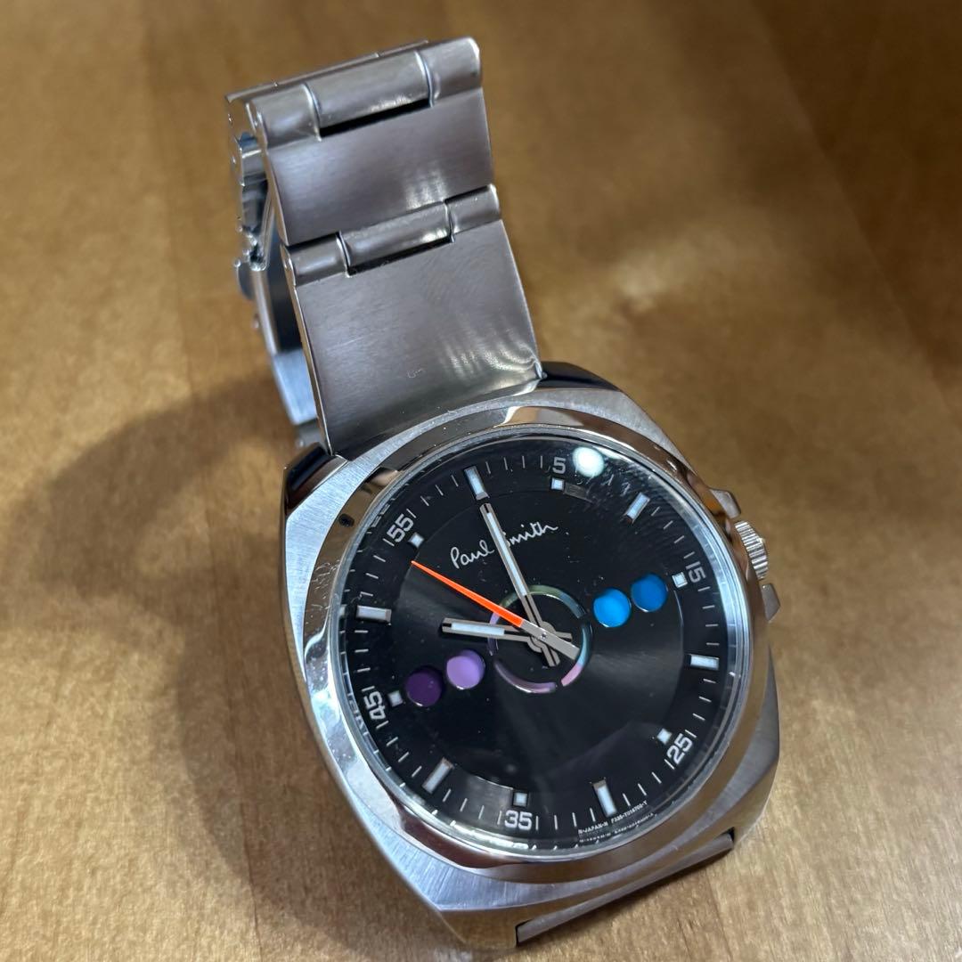 極美品 使用回数極少 ポールスミス ファイブアイズ 腕時計 シルバー