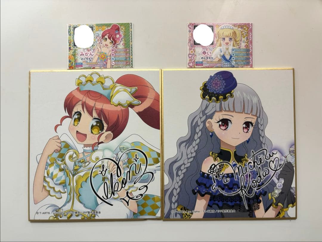 プリパラ サイン色紙コレクション5 白玉みかん 幸多みちる トモチケ