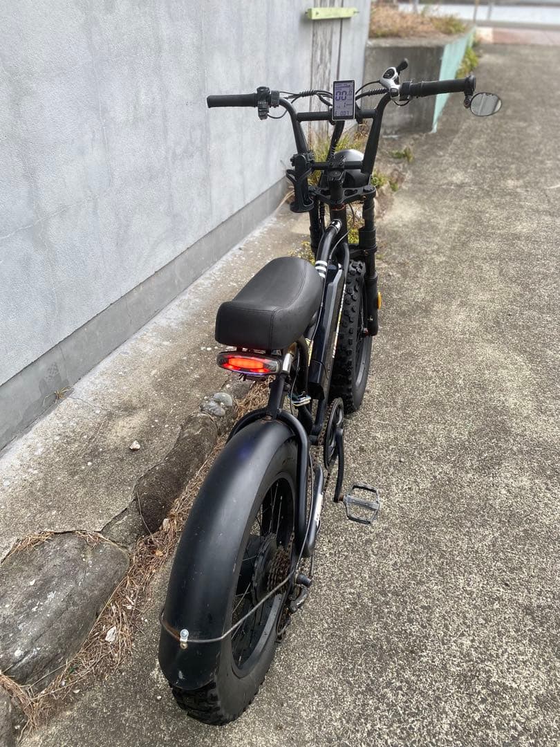 電動アシスト自転車 ファットタイヤ ブラック 「PAIMINN」 不動車