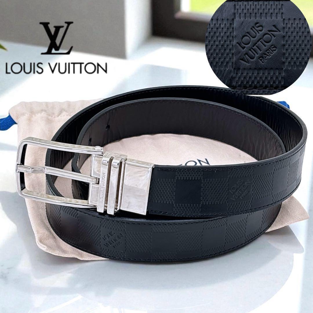 ルイヴィトン/ベルト/サンチュール/ダミエアンフィニ/レザー/M9674/106 ルイヴィトン/ベルト/サンチュール/ダミエアンフィニ/レザー/M9674/106