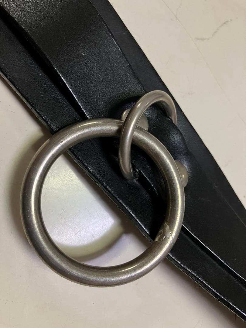 666・シドリングベルト・ブラックレザー・Lサイズ - メルカリ