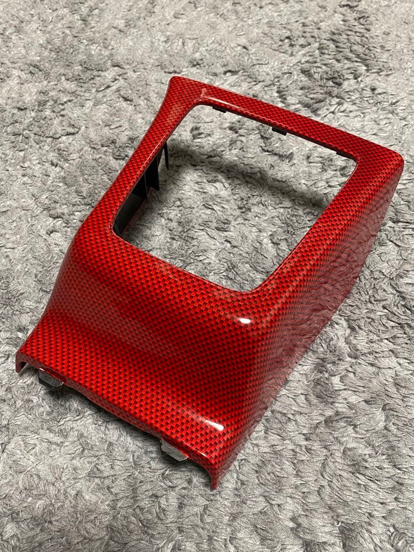 ダイハツ コペン L880K シフトパネル センターパネル 赤カーボン調