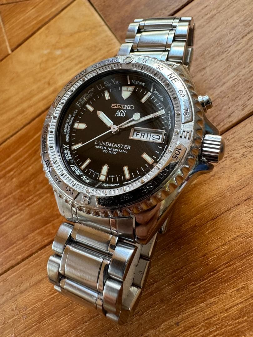 セイコーSEIKOLANDMASTER ランドマスター キネティック 美品 - メルカリ