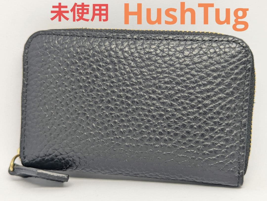 HushTug ハッシュタグ ピュアシュリンクレザー スマートウォレット　未使用 ピュアシュリンクレザー スマートウォレット ブラック – HushTug