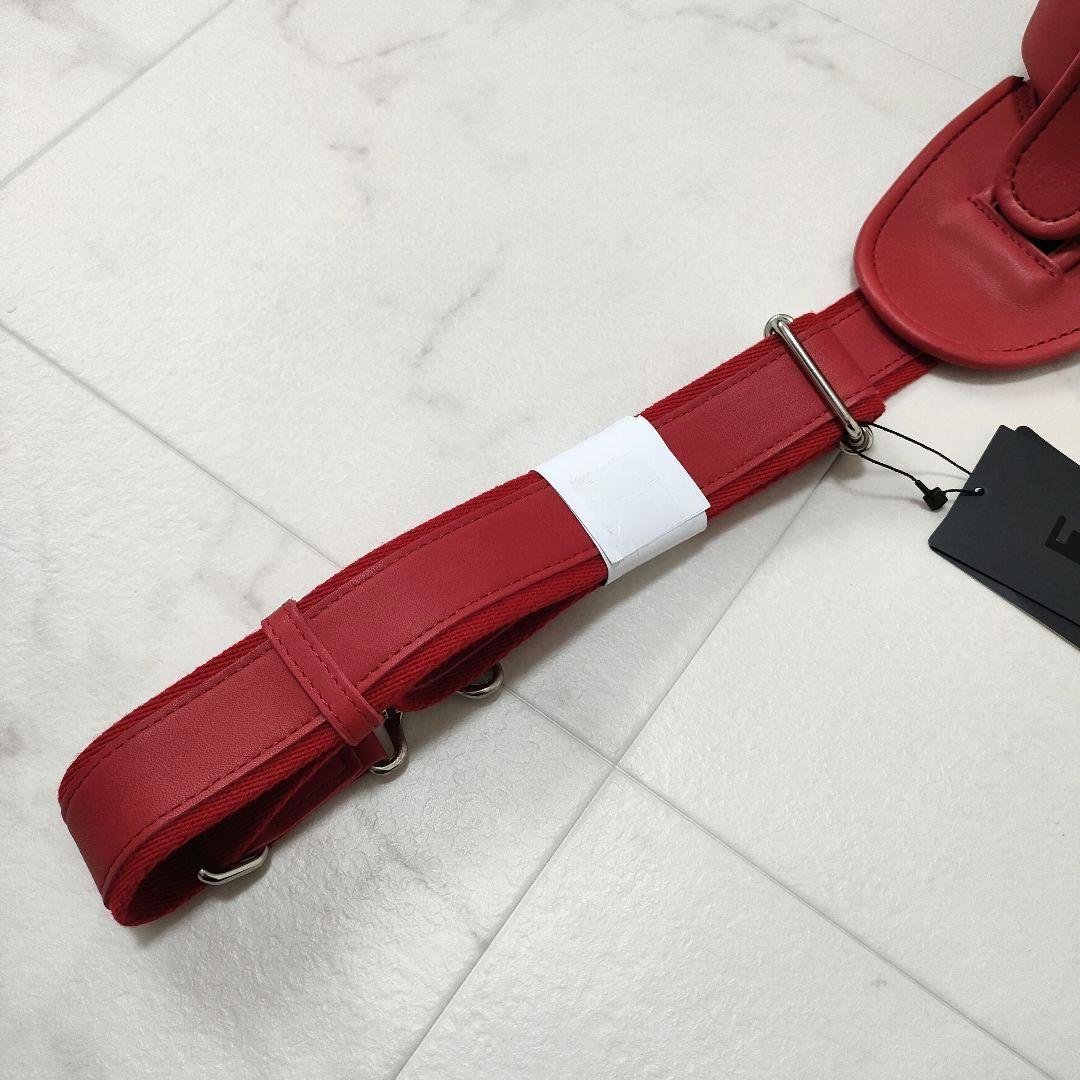 新品タグ付】TRION THE GLOVE ボディバッグ グラブレザー レッド