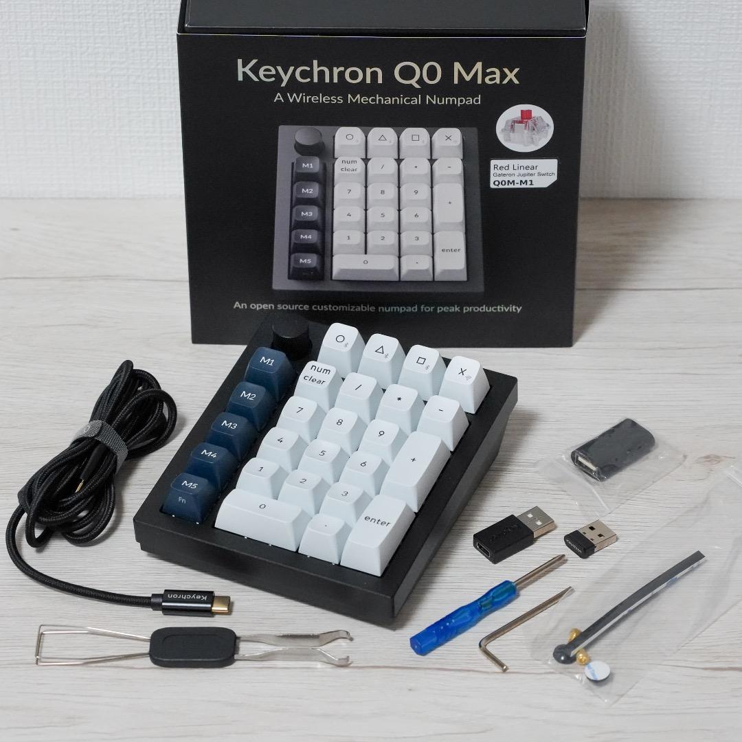 美品 Keychron Q0 Max QMK カスタム テンキー 赤軸 - メルカリ