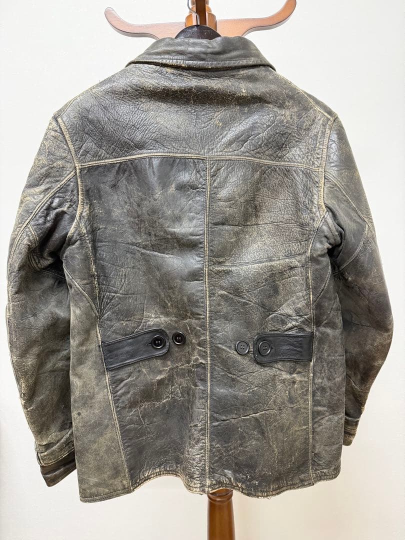 激レア 20s 30s モンゴメリーワード レザーカーコート - メルカリ