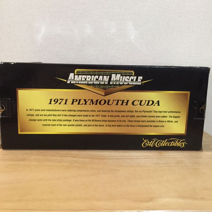アーテル (ERTL)1/18 1971 PLYMOUTH 'CUDA 新品 - メルカリ